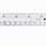 Ruler with Inches and Millimeters