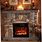 Rustic Electric Fireplace