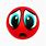 Sad Red Emoji Ball