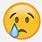 Sad Smile Crying Emoji