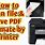 Scan a Document to PDF