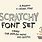 Scratch Y Font
