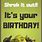Shrek Birthday Card