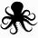 Silhouette of Octopus