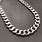 Silver Curb Chain Necklace