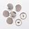 Silver Metal Shank Buttons
