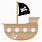 Simple Pirate Ship Clip Art