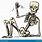 Sitting Skeleton Clip Art