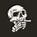 Skeleton Smoking a Cigarette