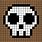 Skull Pixel Art Simple