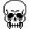 Skull Pixel Art Transparent