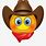 Smiley Face with Cowboy Hat