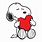 Snoopy Heart PFP