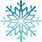 Snowflake with Transparent Background