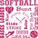 Softball Word Art
