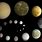 Solar System Moons by Size