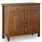 Solid Wood Storage Cabinet with Doors
