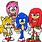 Sonic/Tails Knuckles Amy Rose