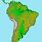 South America Terrain Map
