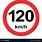 Speed Limit 120 Sign