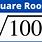 Square Root 100
