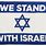 Stand with Israel Flag
