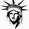 Statue of Liberty Face Clip Art