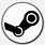 Steam White Icon