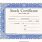 Stock Certificate Template for Word