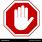 Stop Hand Sign