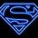 Superman Neon Logo