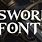 Sword Font