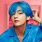 Tae Hyung in Blue Hair