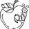 Teacher Apple Coloring Page