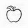 Teacher SVG Apple Outline