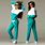 Teal Track Suit Women's