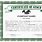 Template for a Blank Corporate Stock Certificate