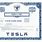 Tesla Stock Certificate