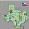 Texas Landmarks Map