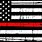 Thin Red Line Flag SVG