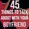 Things You Should Know About Your Boyfriend