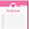To Do List Pink