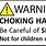 Toy Warning Label