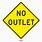 Traffic Sign No Outlet