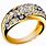 Transparent Gold Diamond Ring