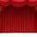 Transparent Red Stage Curtains