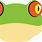 Tree Frog Face Clip Art