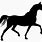 Trotting Horse Silhouette