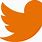 Twitter Icon Orange
