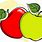 Two Apples Clip Art